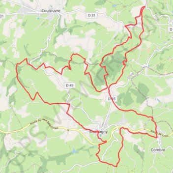 Itinéraire Randonnée La Montagnarde - Montagny, distance, dénivelé, altitude, carte, profil, trace GPS