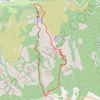 Itinéraire Gorges de Colombières, distance, dénivelé, altitude, carte, profil, trace GPS