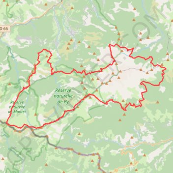 Itinéraire Tour-Canigou, distance, dénivelé, altitude, carte, profil, trace GPS