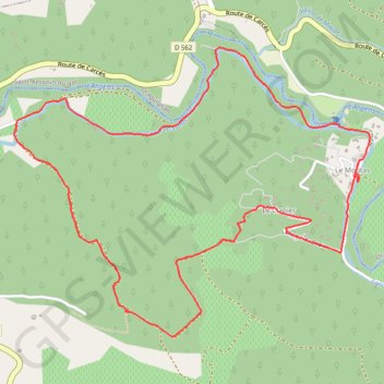Itinéraire Le Thoronet - Canal-Sainte-Croix, distance, dénivelé, altitude, carte, profil, trace GPS