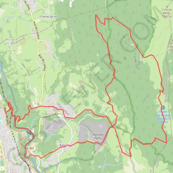Itinéraire Bellegarde long, distance, dénivelé, altitude, carte, profil, trace GPS