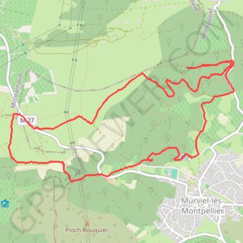 Itinéraire Autour de Murviel-lès-Montpelliers, distance, dénivelé, altitude, carte, profil, trace GPS