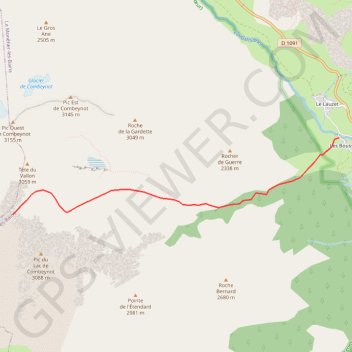 Itinéraire Les Jumelles S, distance, dénivelé, altitude, carte, profil, trace GPS