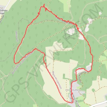 Itinéraire Autour du Fort de Laniscourt, distance, dénivelé, altitude, carte, profil, trace GPS