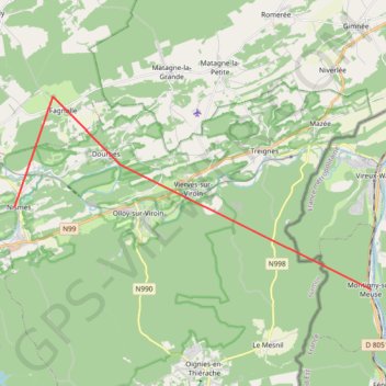 Itinéraire Lieux temporaires, distance, dénivelé, altitude, carte, profil, trace GPS
