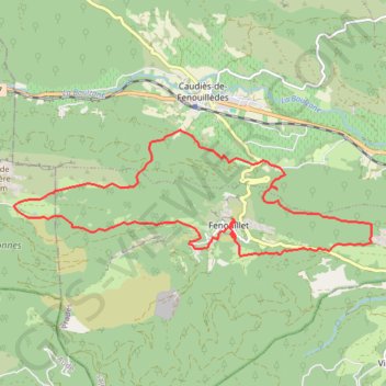 Itinéraire Fenouillet, distance, dénivelé, altitude, carte, profil, trace GPS