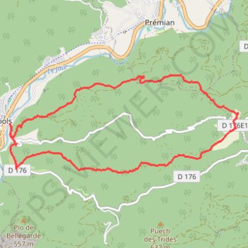 Itinéraire Notre dame de tredos, distance, dénivelé, altitude, carte, profil, trace GPS