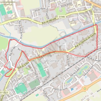 Itinéraire Chemin «Au fil de la Lys» - La Gorgue, distance, dénivelé, altitude, carte, profil, trace GPS