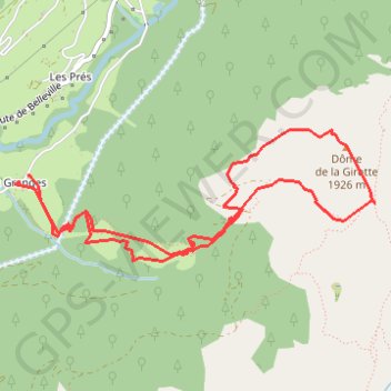 Itinéraire Le Bersend, Plan Mouille, distance, dénivelé, altitude, carte, profil, trace GPS