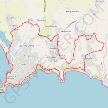 Itinéraire Pointe de Trévignon, distance, dénivelé, altitude, carte, profil, trace GPS