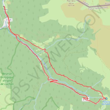 Itinéraire L'Hospice de France, distance, dénivelé, altitude, carte, profil, trace GPS