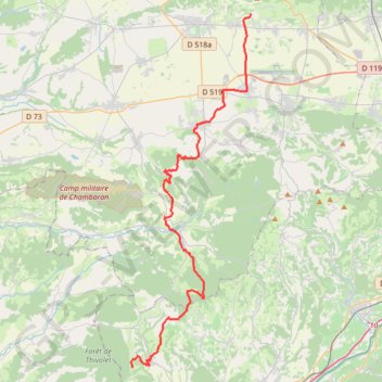 Itinéraire VA_01-GILLONNAY-St ANTOINE LABBAYE, distance, dénivelé, altitude, carte, profil, trace GPS