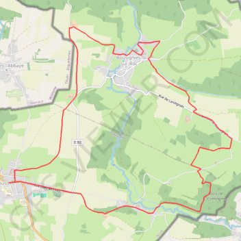 Itinéraire Circuit des 2 rivières - Cousolre, distance, dénivelé, altitude, carte, profil, trace GPS