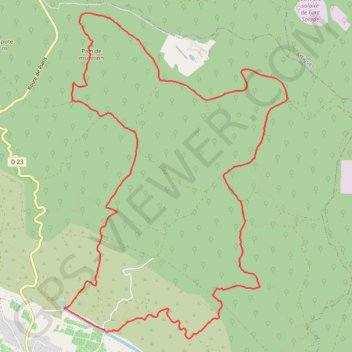 Itinéraire Pourrières, distance, dénivelé, altitude, carte, profil, trace GPS