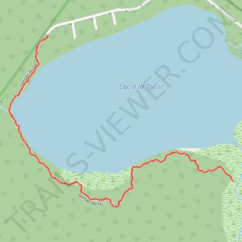 Itinéraire Sentier du Lac à la Truite, distance, dénivelé, altitude, carte, profil, trace GPS