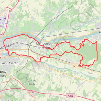 Itinéraire Tours Amboise Tours, distance, dénivelé, altitude, carte, profil, trace GPS