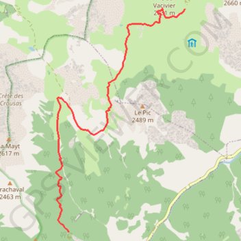 Itinéraire Queyras - Grand Coulet - Col Furfande, distance, dénivelé, altitude, carte, profil, trace GPS
