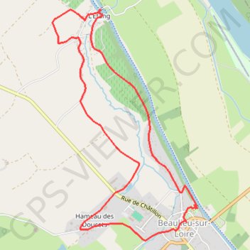 Itinéraire De l'Eau et des Vignes - Beaulieu-sur-Loire, distance, dénivelé, altitude, carte, profil, trace GPS