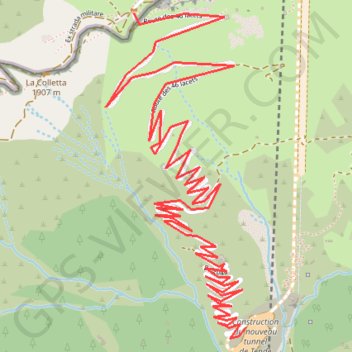 Itinéraire Montée col de tende, distance, dénivelé, altitude, carte, profil, trace GPS