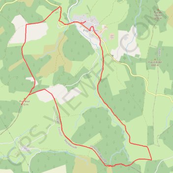 Itinéraire Gentioux-Pigerolles, rencontre avec les éoliennes, distance, dénivelé, altitude, carte, profil, trace GPS
