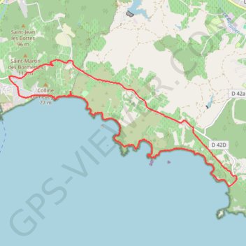 Itinéraire La Londe - Fort Brégançon - Bord de Mer, distance, dénivelé, altitude, carte, profil, trace GPS