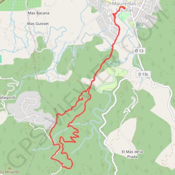 Itinéraire La Tour Bel Oeil et le dolmen de la Siureda, distance, dénivelé, altitude, carte, profil, trace GPS