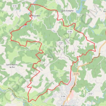 Itinéraire St Estephe 30 kms, distance, dénivelé, altitude, carte, profil, trace GPS
