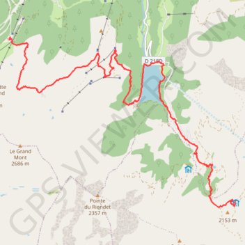 Itinéraire Refuge des Arolles - Refuge de la Coire, distance, dénivelé, altitude, carte, profil, trace GPS