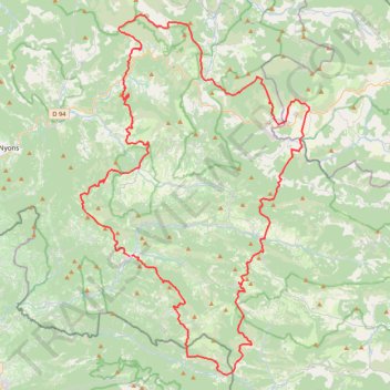 Itinéraire Tour des Baronnies provençales Partie Drôme (Sens Anti-Horaire), distance, dénivelé, altitude, carte, profil, trace GPS