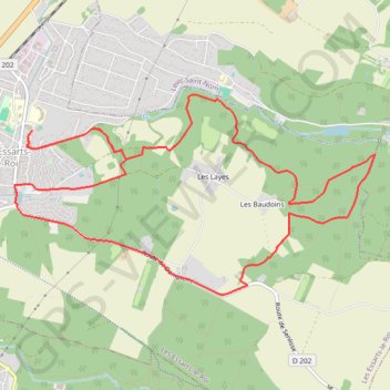 Itinéraire 2 - VTT 1 - court, distance, dénivelé, altitude, carte, profil, trace GPS