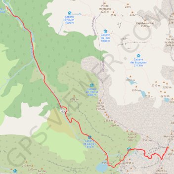Itinéraire J4 Mont Vallier retour, distance, dénivelé, altitude, carte, profil, trace GPS