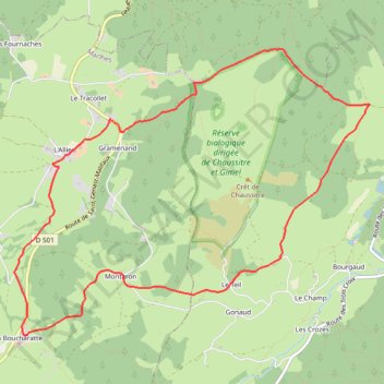 Itinéraire GR- Valadon- Le Teil, distance, dénivelé, altitude, carte, profil, trace GPS