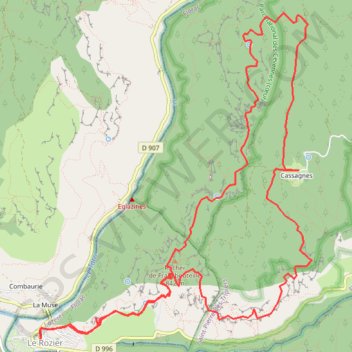 Itinéraire Corniches du Tarn et de la Jonte, distance, dénivelé, altitude, carte, profil, trace GPS