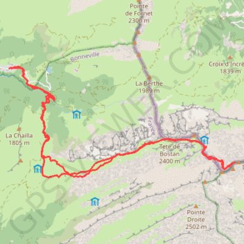 Itinéraire Dents Blanches Occidentales, distance, dénivelé, altitude, carte, profil, trace GPS