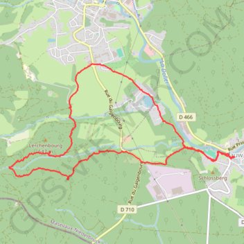 Itinéraire Marche Lauw, distance, dénivelé, altitude, carte, profil, trace GPS