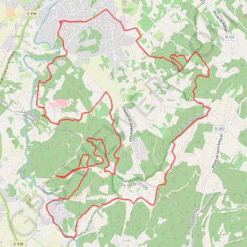 Itinéraire Entre Pernes les Fontaines et La Roque, distance, dénivelé, altitude, carte, profil, trace GPS