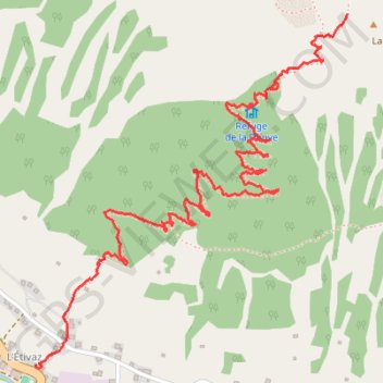Itinéraire La Verticale des Tzams, distance, dénivelé, altitude, carte, profil, trace GPS