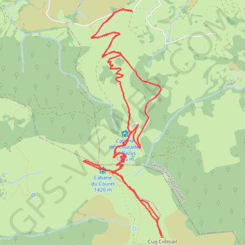 Itinéraire Cuq Crémail, distance, dénivelé, altitude, carte, profil, trace GPS
