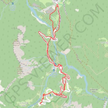 Itinéraire De Salvagny au Lignon, distance, dénivelé, altitude, carte, profil, trace GPS