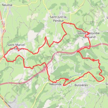 Itinéraire Le tacot, distance, dénivelé, altitude, carte, profil, trace GPS