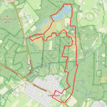 Itinéraire NLUT0444 (15km), distance, dénivelé, altitude, carte, profil, trace GPS