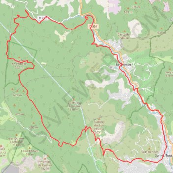 Itinéraire Aiguilles de Valbelle au départ de Belgentier - 31379 - UtagawaVTT.com, distance, dénivelé, altitude, carte, profil, trace GPS