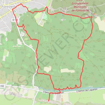 Itinéraire Circuit bleu depuis Fontvieille, distance, dénivelé, altitude, carte, profil, trace GPS