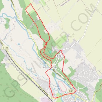 Itinéraire Le parc de Parissot, distance, dénivelé, altitude, carte, profil, trace GPS