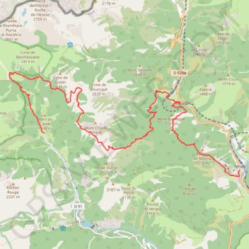 Itinéraire Vallon de Dente, distance, dénivelé, altitude, carte, profil, trace GPS
