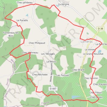 Itinéraire Sentier des fossiles, distance, dénivelé, altitude, carte, profil, trace GPS