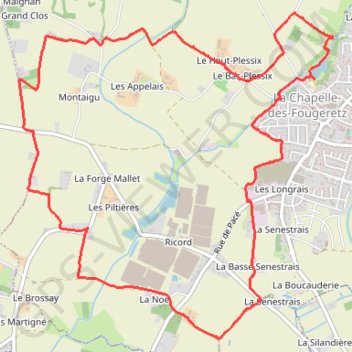 Itinéraire Chapelle des Fougeretz "les cinq Rottes", distance, dénivelé, altitude, carte, profil, trace GPS