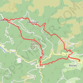 Itinéraire Les balcons du Tanargue, distance, dénivelé, altitude, carte, profil, trace GPS