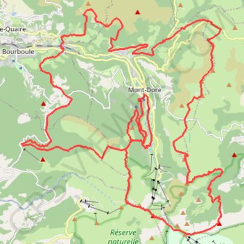 Itinéraire 60Sancy, distance, dénivelé, altitude, carte, profil, trace GPS