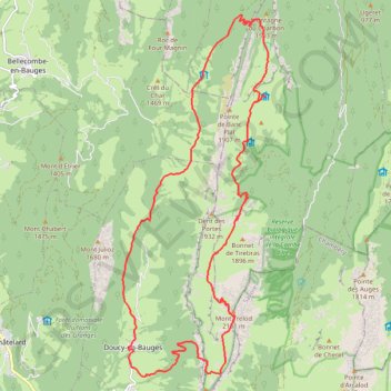 Itinéraire Chalet du charbon, distance, dénivelé, altitude, carte, profil, trace GPS